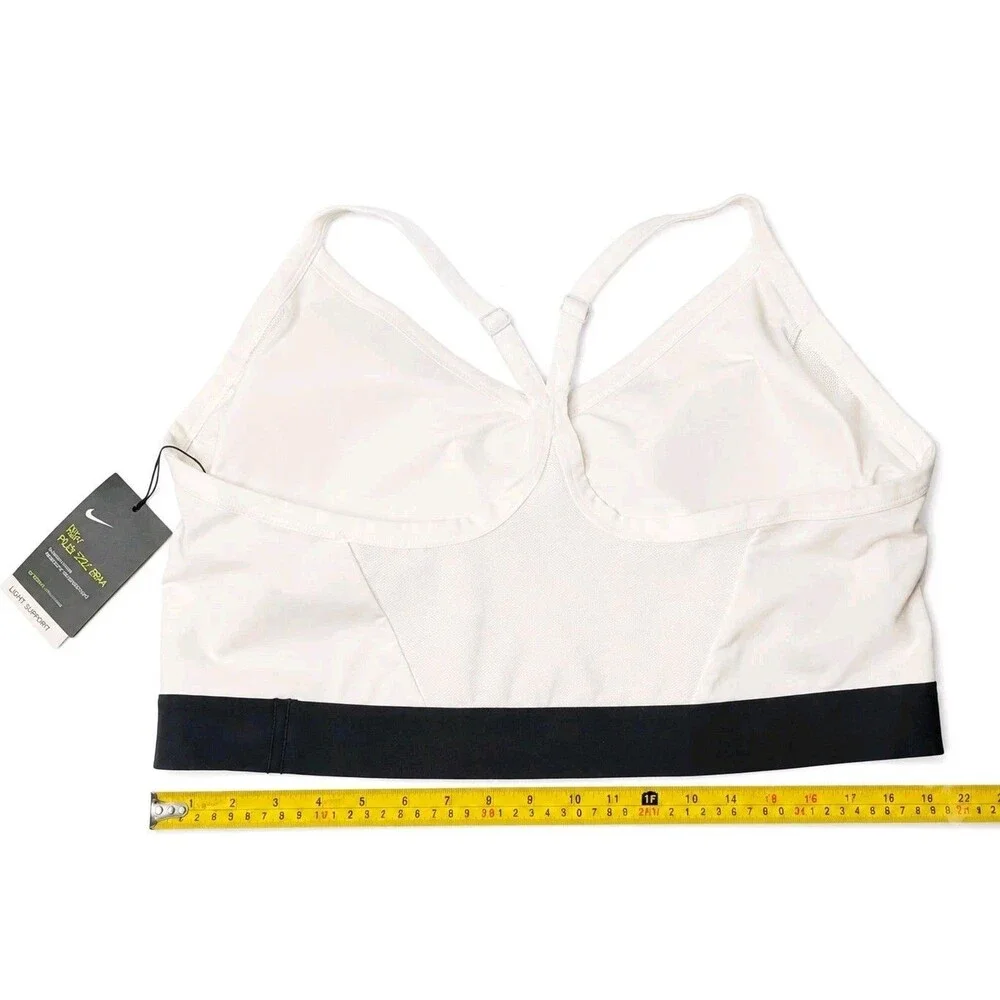 Nike Indy Plus Size Sports Bra Women's 3X White Black Light Support BQ0974-100